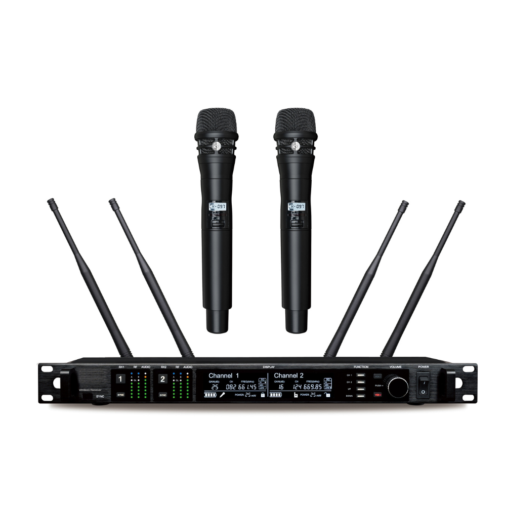 Ribbon Microphone - AD4D 2Channel Dual UHF True Diversity