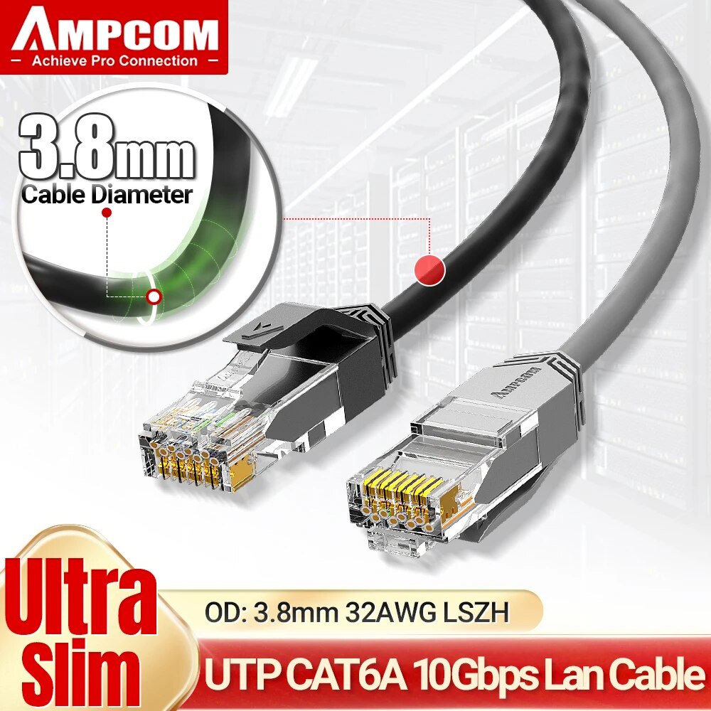AMPCOM Ultra Slim Cat6a Networ - Rj45 Jack review and price