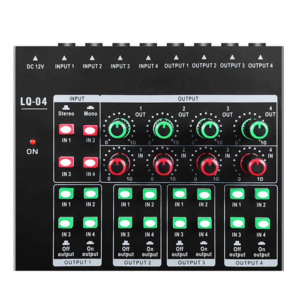 (MEOF] -LQ04 4-Channel Mixer 4 - Headphone Amplifier review and price