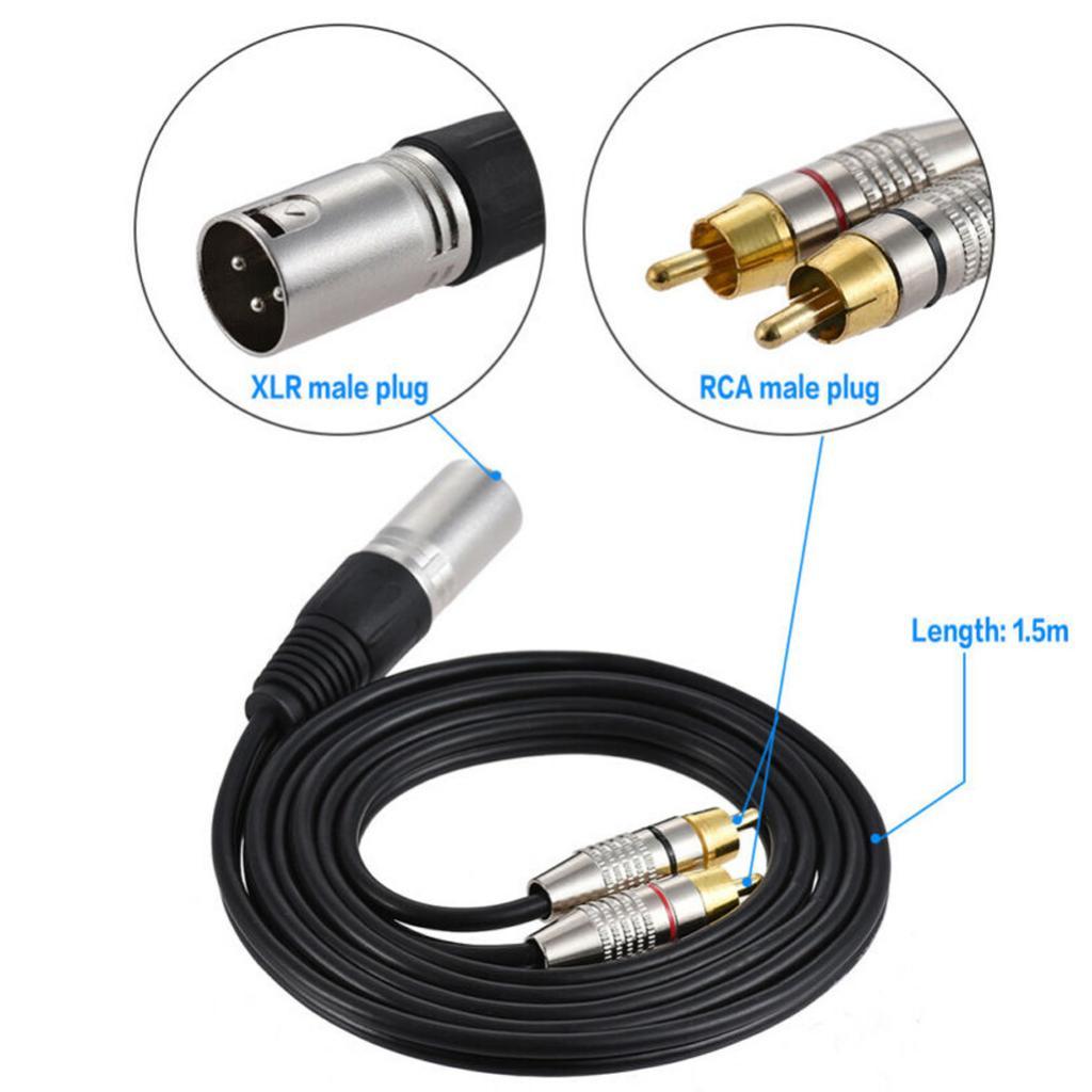 XLR Audio Splitter Cable to Rc - Audio Cable Rca review and price