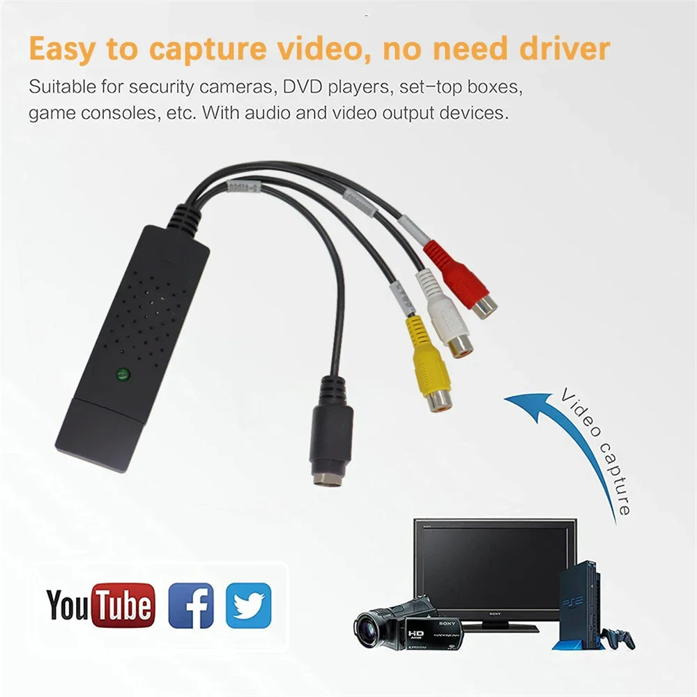 USB2.0 Audio Video Capture Car - Audio Cable Rca review and price