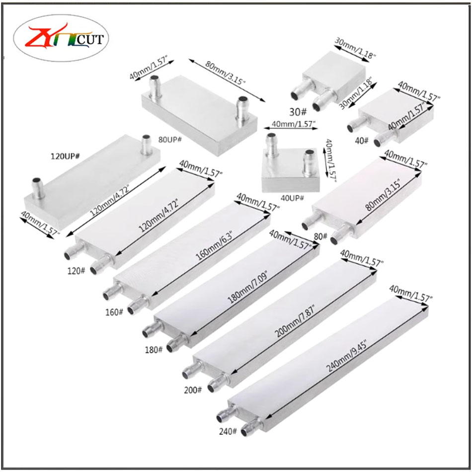 40 80mm CPU Aluminum water-coo - Heatsink Aluminum review and price