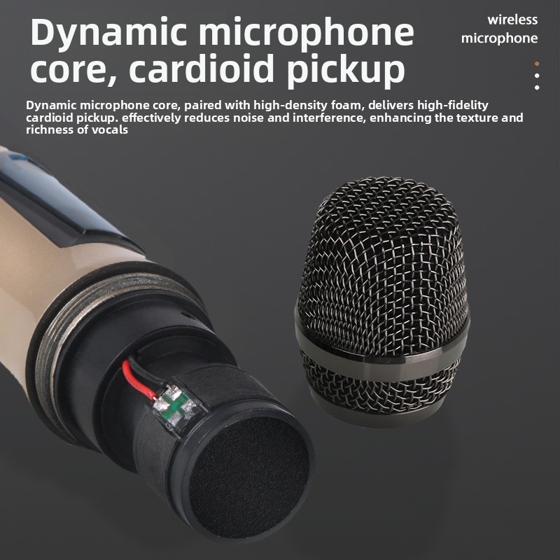 Wireless Microphone 2 Channels - Ribbon Microphone review and price