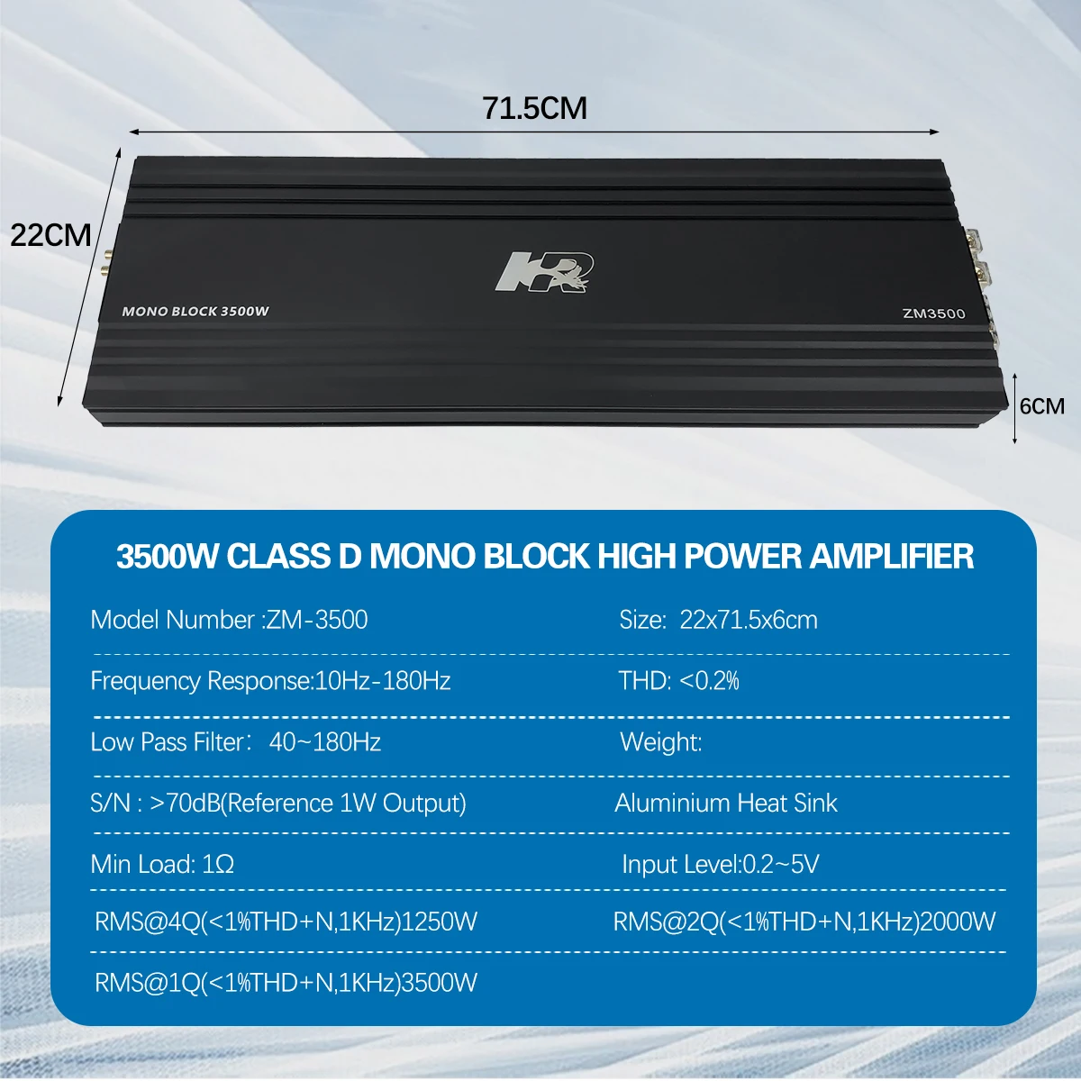 2026 Zeming Audio ZM-3500 Mono - Class D Amplifier review and price
