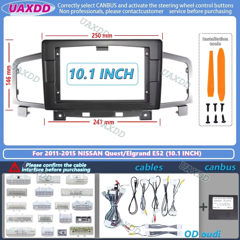 Car Radio Fascias Frame For Ni - Audio Cable Rca review and price