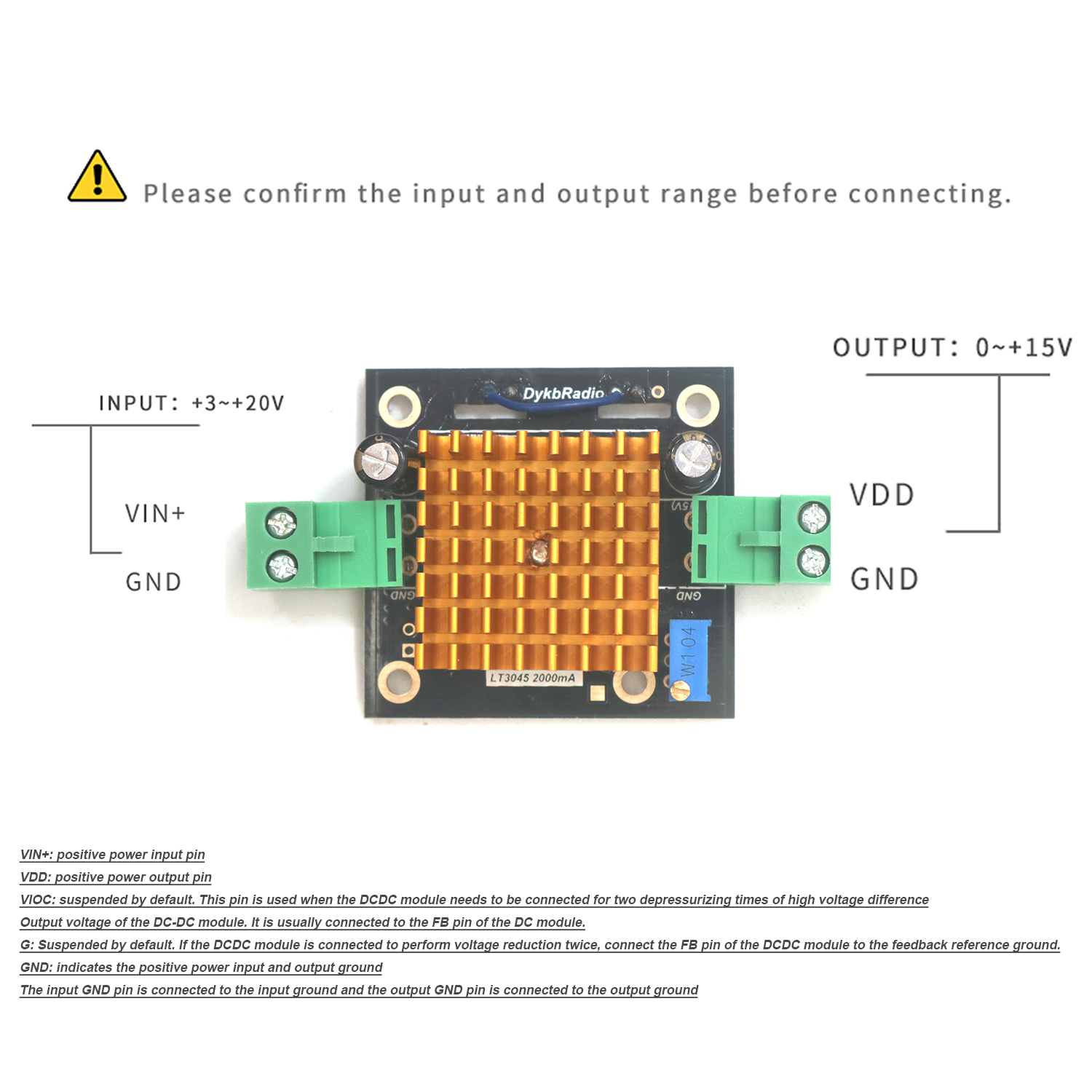 LT3045 Module 2A Single Power  - Audio Amplifier Board review and price