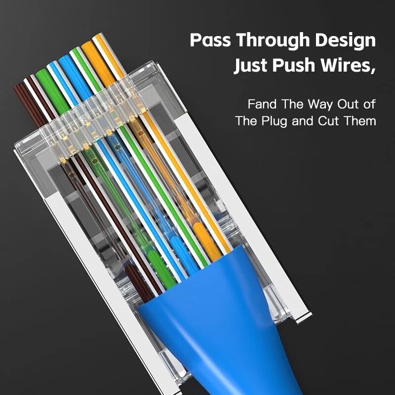 Cat6 Pass Through Shielded RJ4 - Rj45 Jack review and price