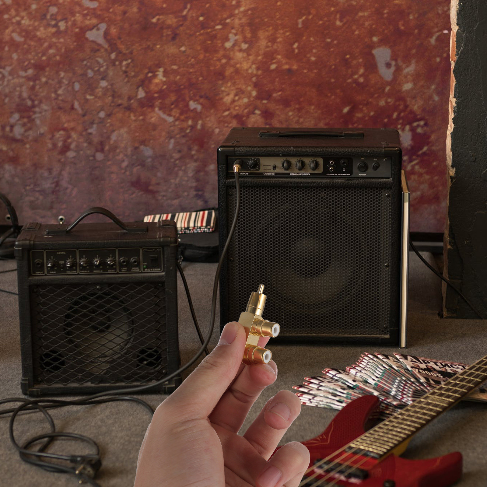 2Pcs Audio Adapter Splitter 90 - Subwoofer review and price