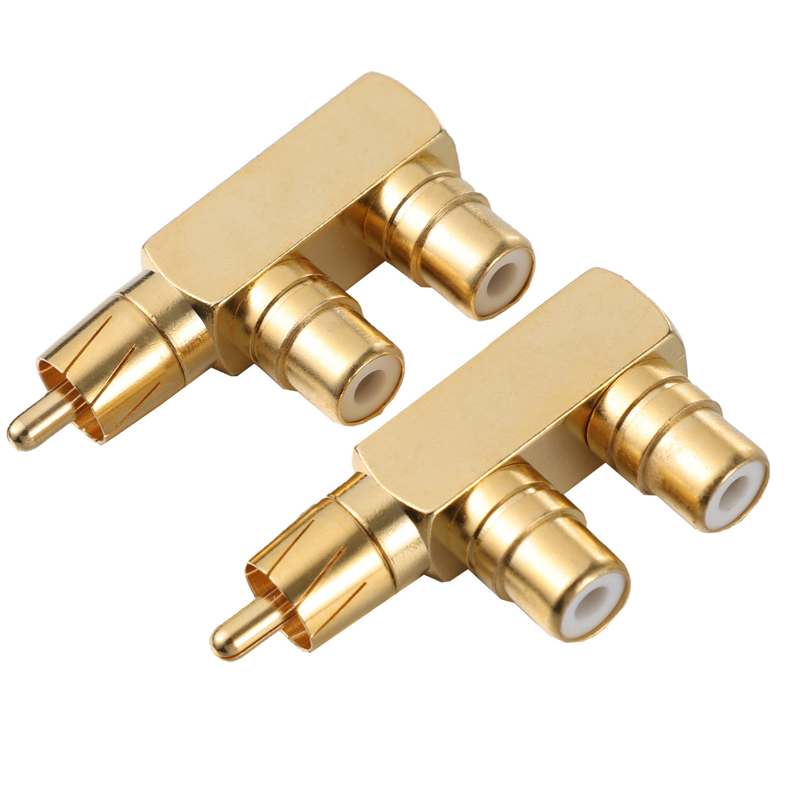 2Pcs Audio Adapter Splitter 90 - Subwoofer review and price