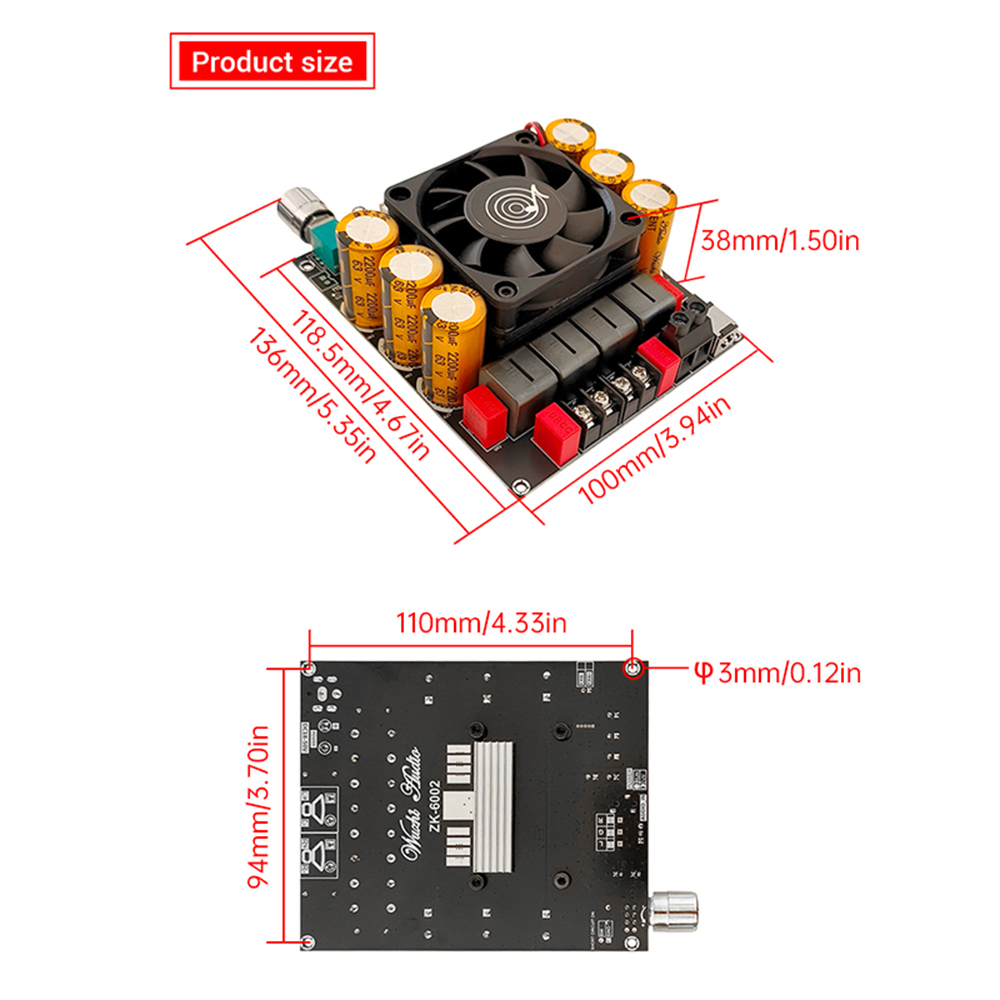 ZK-6002 DC18-50V Pure Power Am - Es9018 Dac review and price