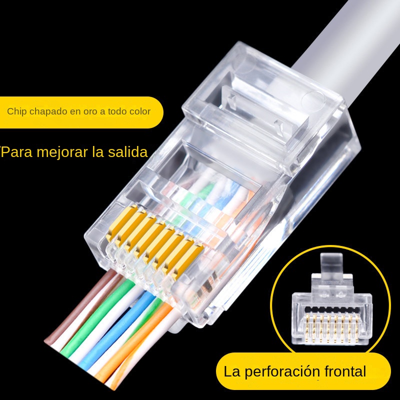 100pcs RJ45 Cat6 Cat5e Pass Th - Rj45 Jack review and price