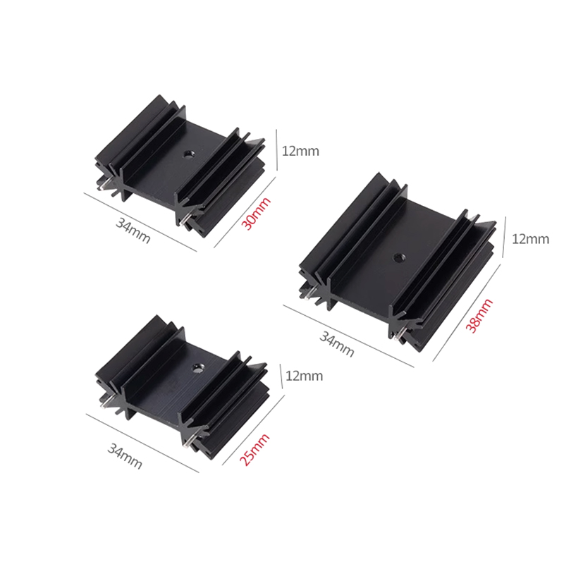 5 Pcs TO-220 Triode MOS Transi - Heatsink Aluminum review and price